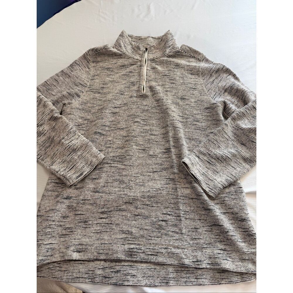 Fat Face Men’s 1/4 Long Sleeve Oatmeal Sweater Size XL